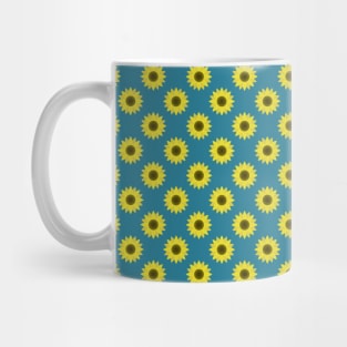 Sunflowers Neck Gator Teal Sunflower Mug